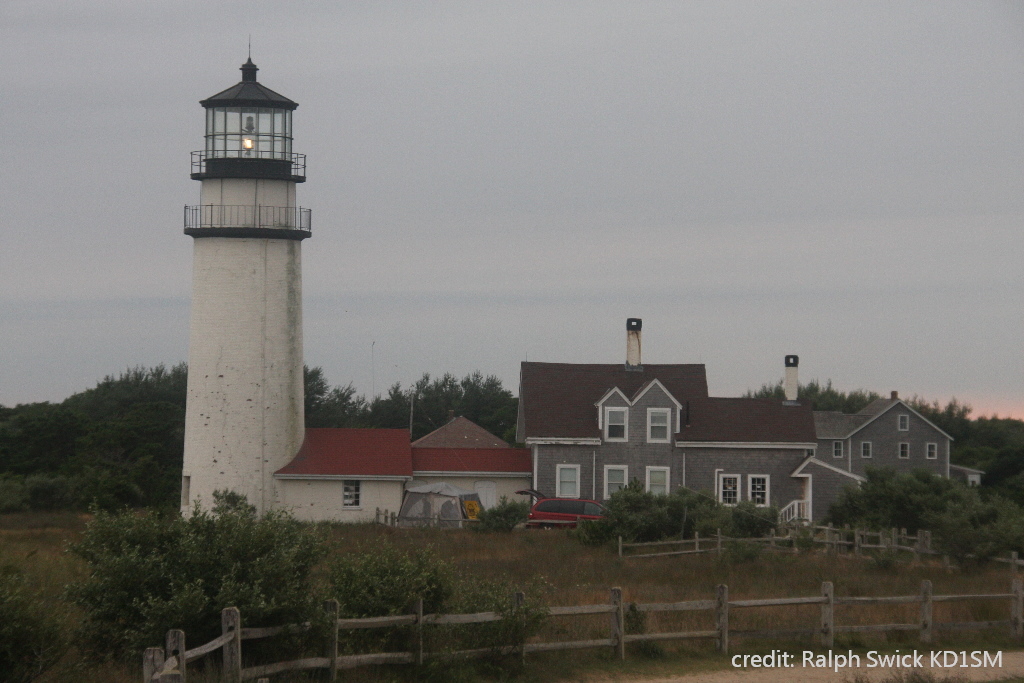 lighthouse with light